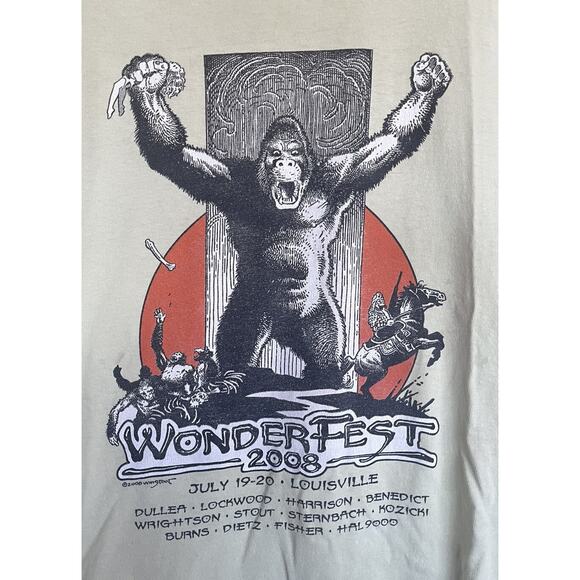 Wonder Fest Wonderfest 2008 Louisville King Kong Graphic T-Shirt Sz XL Rare - Picture 2 of 7